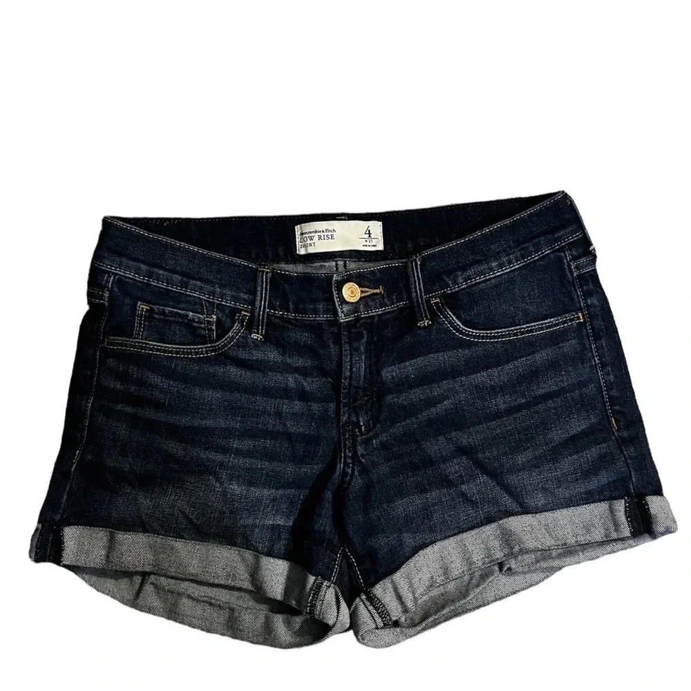 Abercrombie & Fitch Jean Shorts Dark Wash size 4